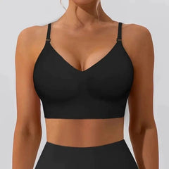 Women’s Solid Color Wireless Backless Bra