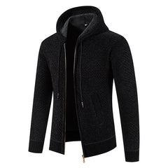 Men's Ribbed Knit Warm Cardigan Sweater