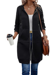 🔥Best-1 Sale Longwear🔥Women Fall/Winter 2025 Casual Zip up Fleece Hoodies