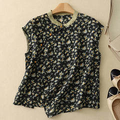 AMANDA LINEN TOP