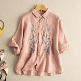 BETTY LINEN BLOUSE