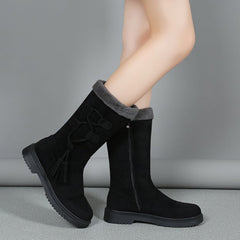 Women's Warm Mid-Calf Boots with Side Zipper 🔥Direct 50% Off, King of Cost Performance!This Deal is Epic!