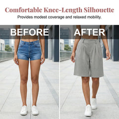 Women's High Waisted Pleated Casual Shorts