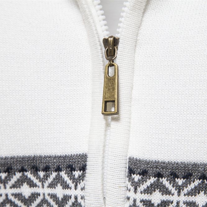 Men's Ethnic Patterns Casual Half-Zip Knit Sweater