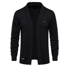 Men's Casual Vintage Style V Neck Open Front Cardigan