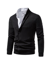 Brent Patchwork Casual Cardigan (shirt not included)