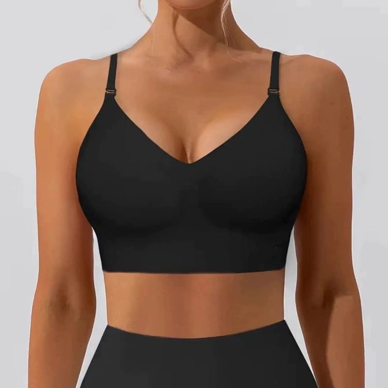 Women’s Solid Color Wireless Backless Bra