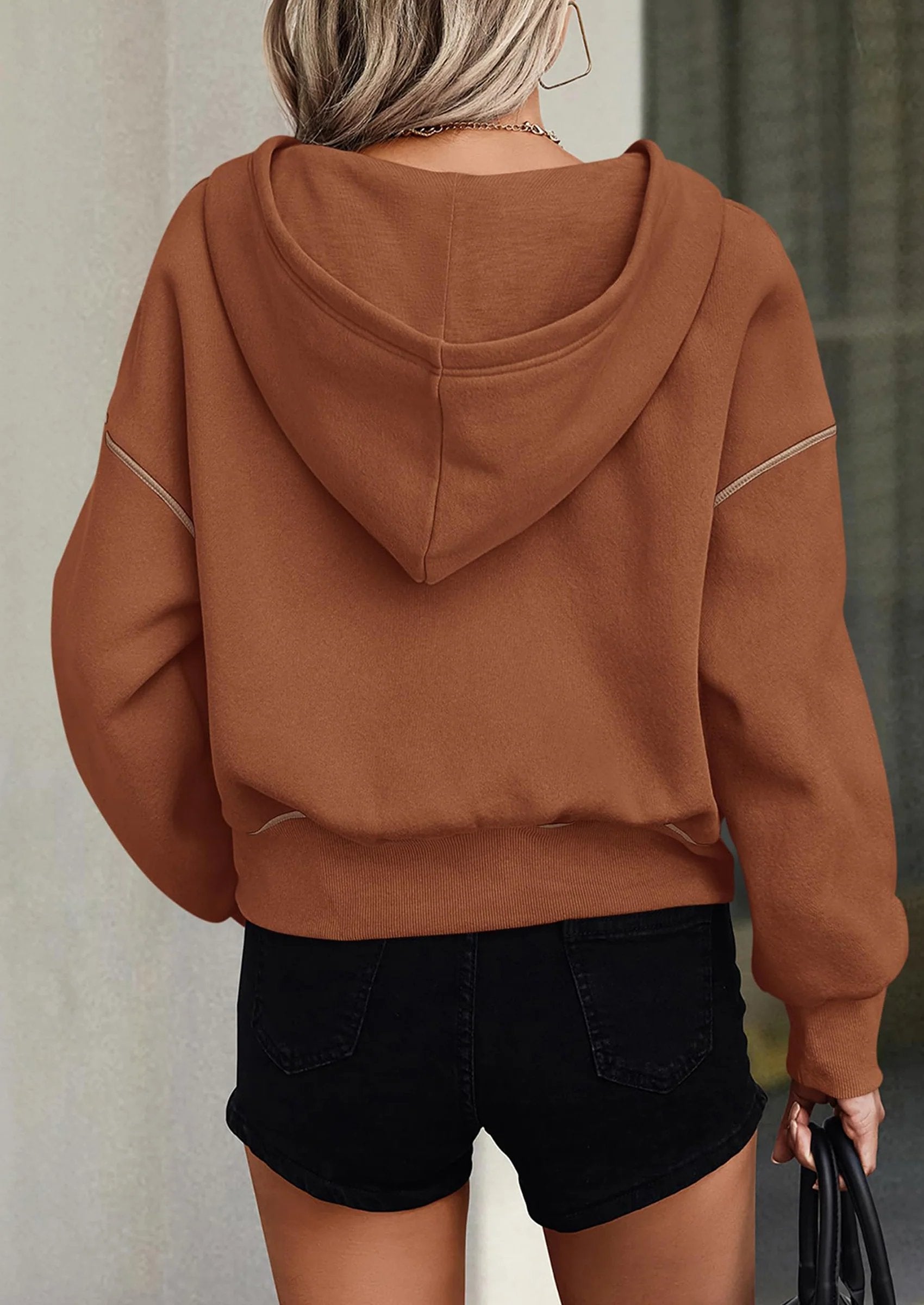 ⏰LAST DAY SAVE 59%💥Women's Fall/Winter Half Zip Hoodie Pullover