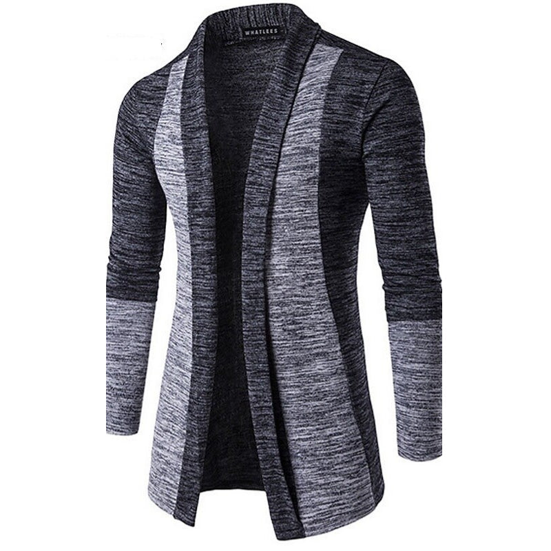 Men's Solid Color V Neck Cardigan
