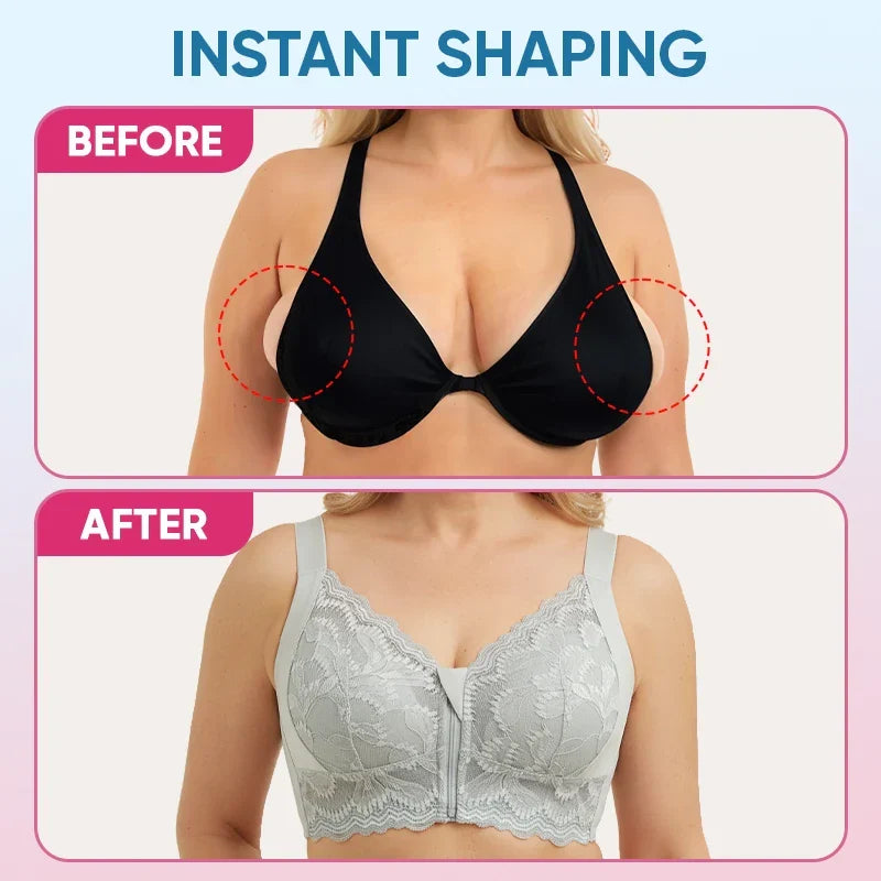 ZipLacy - CHRISTMAS SALE 70% OFF - Ultra Soft Front Zip Wireless Lifting Bra