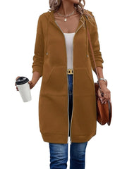 🔥Best-1 Sale Longwear🔥Women Fall/Winter 2025 Casual Zip up Fleece Hoodies