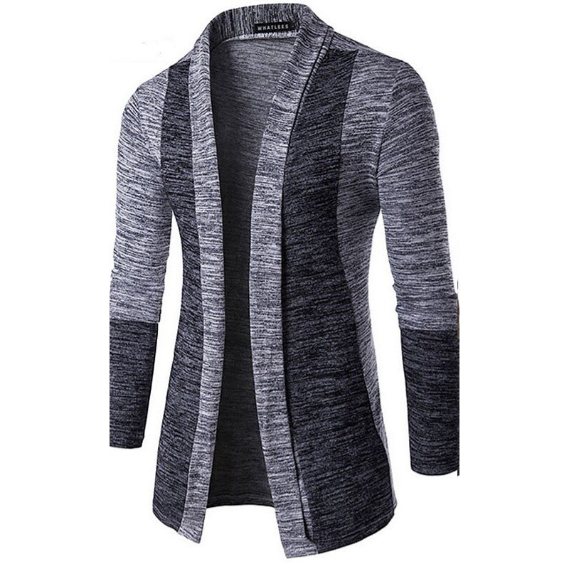 Men's Solid Color V Neck Cardigan