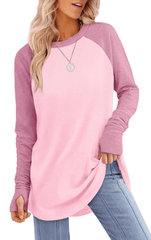 ✨Last Day 69% OFF✨Women's Long Sleeve Thumb Hole Shirts Tunic Tops to Wear with Leggings