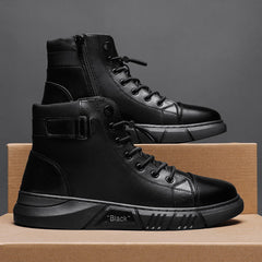 Italian High-top Casual Martin Leather Boots