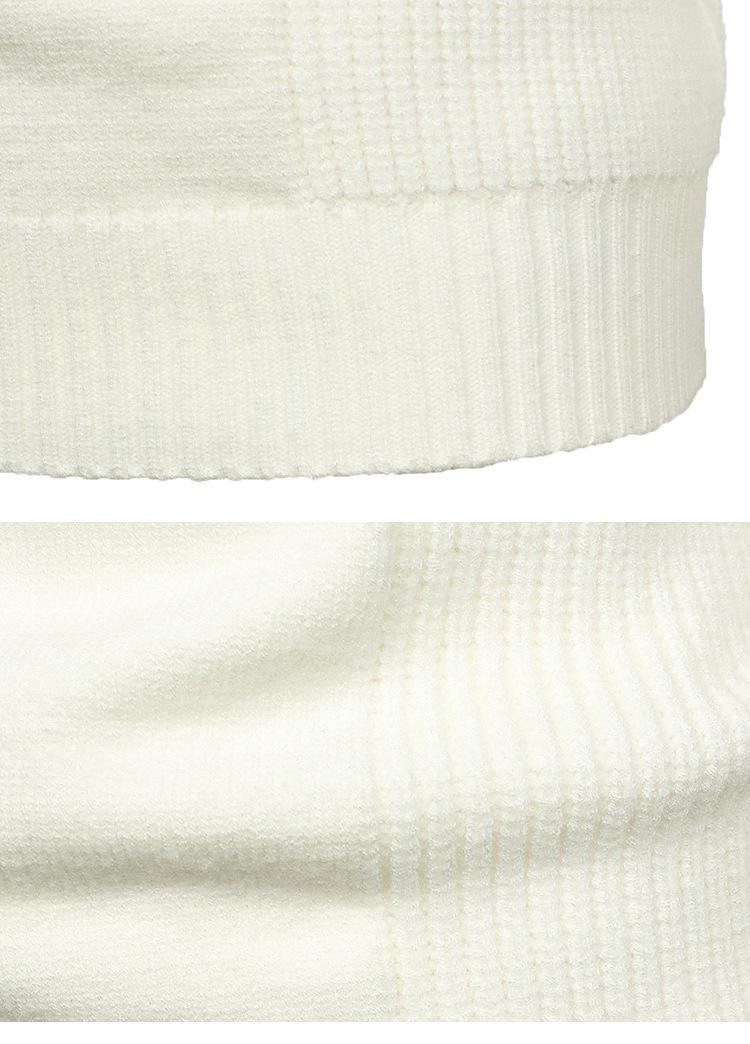 Men's Lapel Pocket Vintage Style Raglan Sleeve Slim Fit Knit Sweater