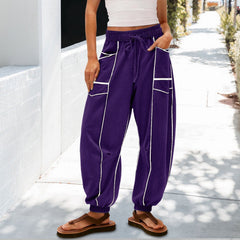 🔥Best-1 Sale Joggers 2025🔥Women Baggy Barrel Joggers Wide Leg Lounge Drawstring Sweatpants with Pockets