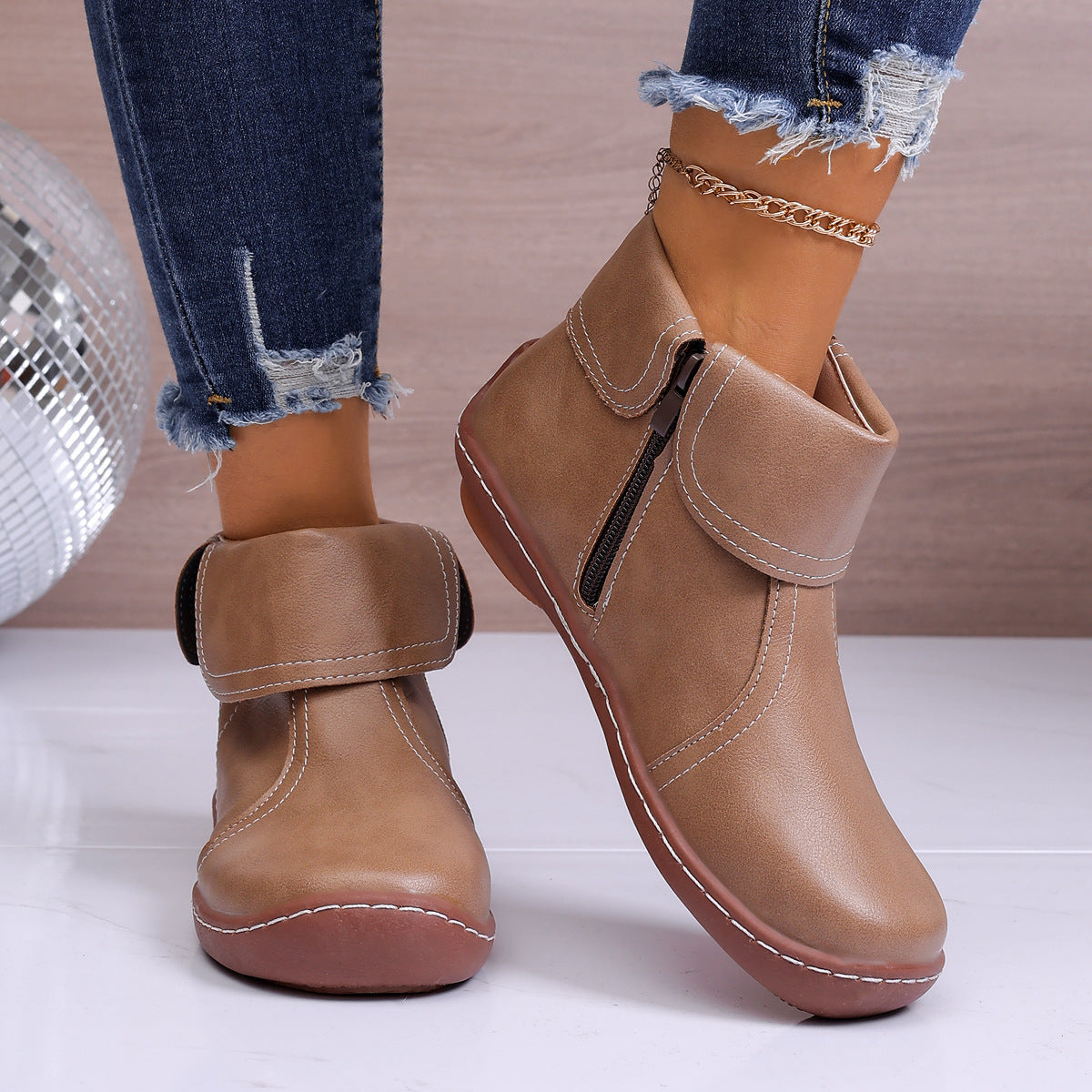 ⏰Last Day! 45% OFF🔥Women's Orthopedic Genuine Leather Walking Boots