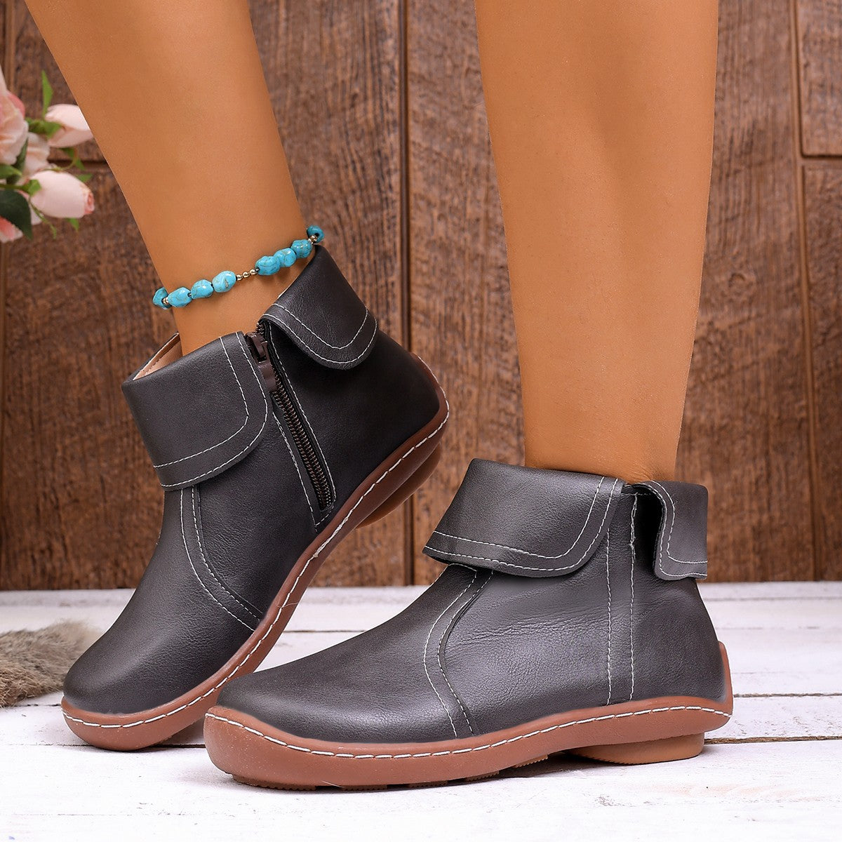 ⏰Last Day! 45% OFF🔥Women's Orthopedic Genuine Leather Walking Boots