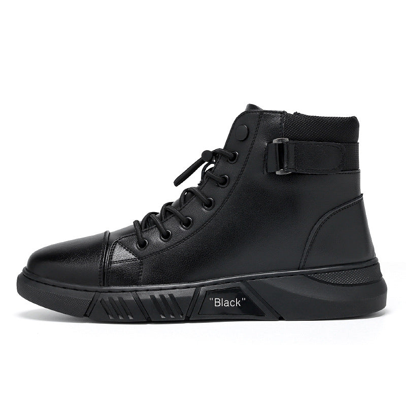 Italian High-top Casual Martin Leather Boots