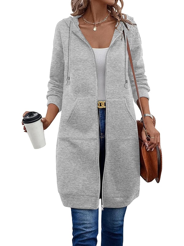 🔥Best-1 Sale Longwear🔥Women Fall/Winter 2025 Casual Zip up Fleece Hoodies