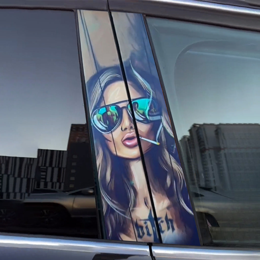 Ladies Car Door Stickers