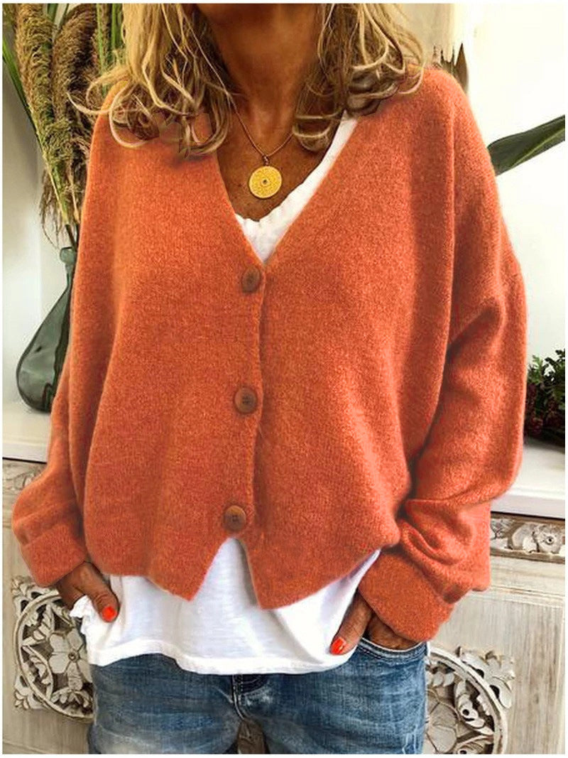 🔥ONLY 36 LEFT IN STOCK-WOMEN COTTON ROUND NECK WOOLEN LONG SLEEVE COAT