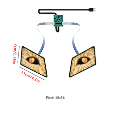 Programmable Eyes LED Display