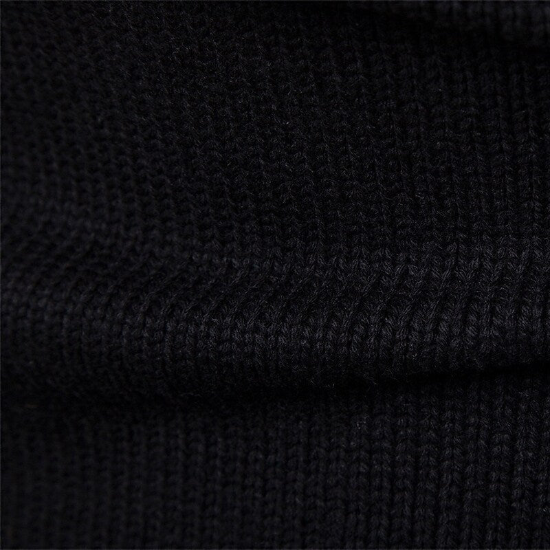 Men's Pullover Turtleneck Cable Basic Knit Sweater